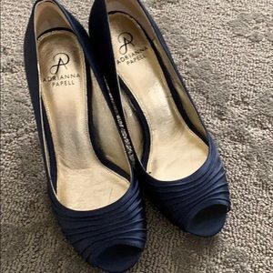 Blue heels by Adrianna Palell